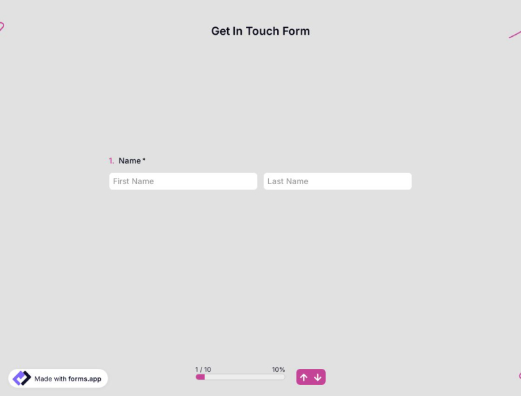 Get In Touch Form Template