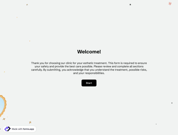Esthetician Consent Form