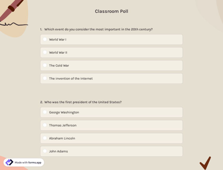 Classroom Poll