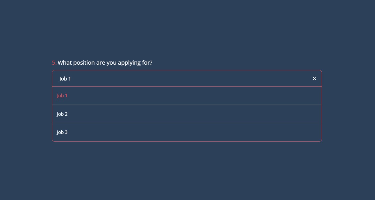 Dropdown Selection | Help Center - forms.app