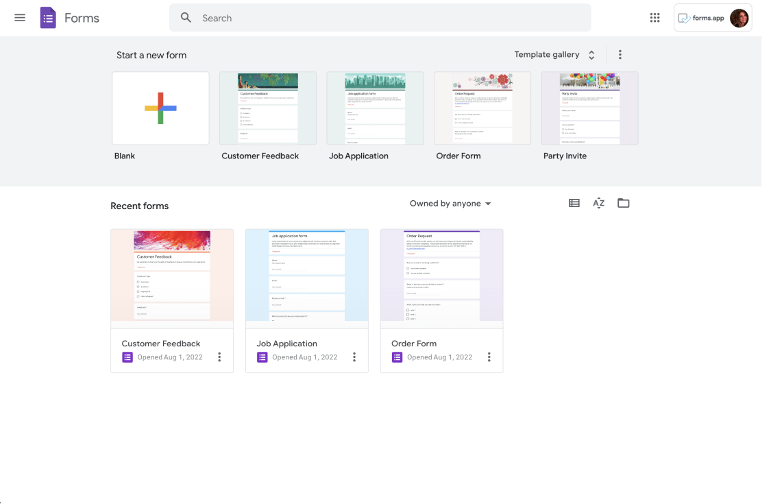 #10 Typeform alternative - Google Forms