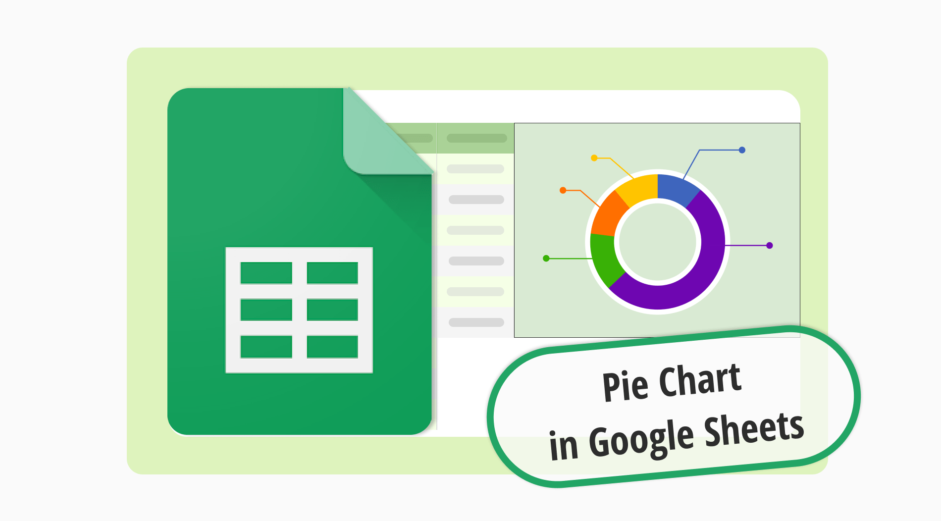 Wie füge ich ein Kuchen-Diagramm in Google Sheets hinzu (Vollständige Anleitung)