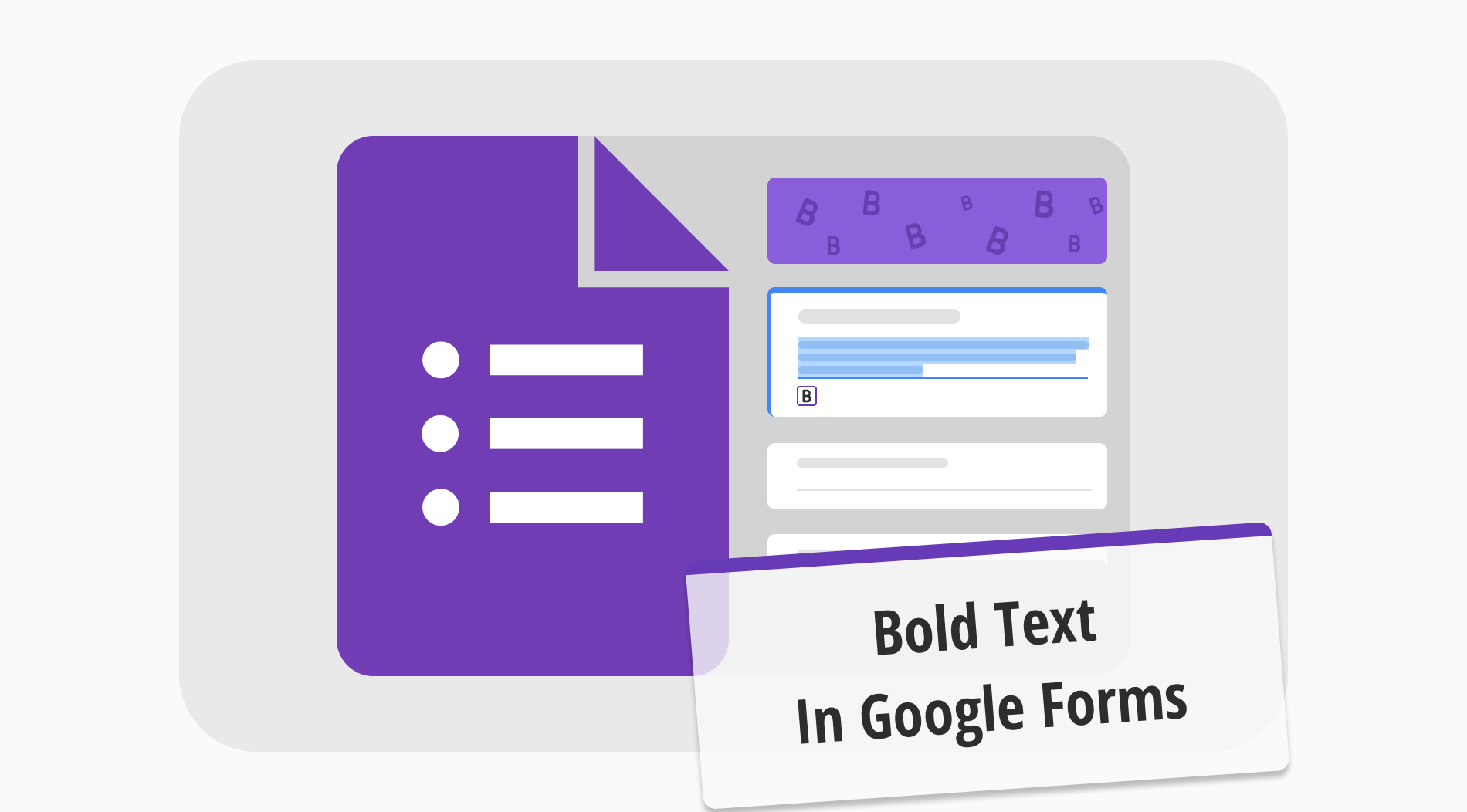 Comment mettre en gras du texte dans Google Forms (Étape par étape)