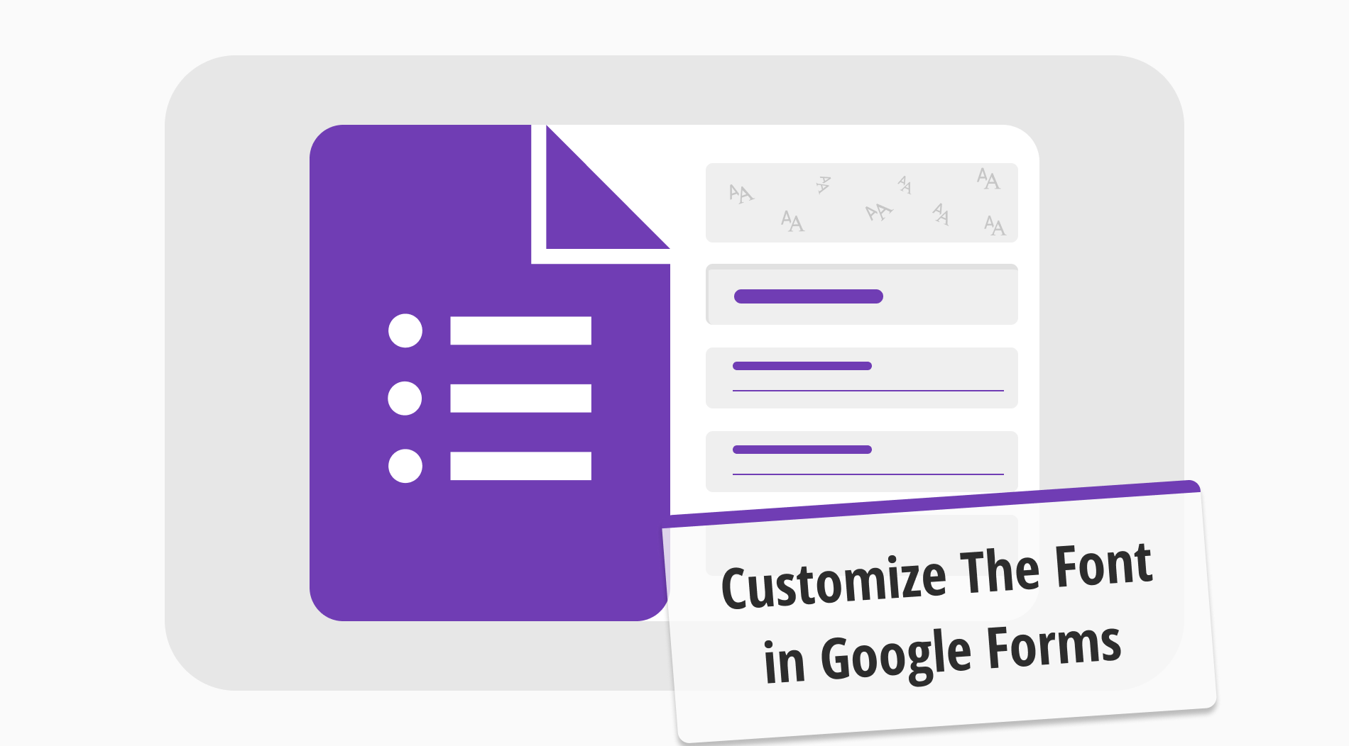 Como personalizar a fonte no Google Forms