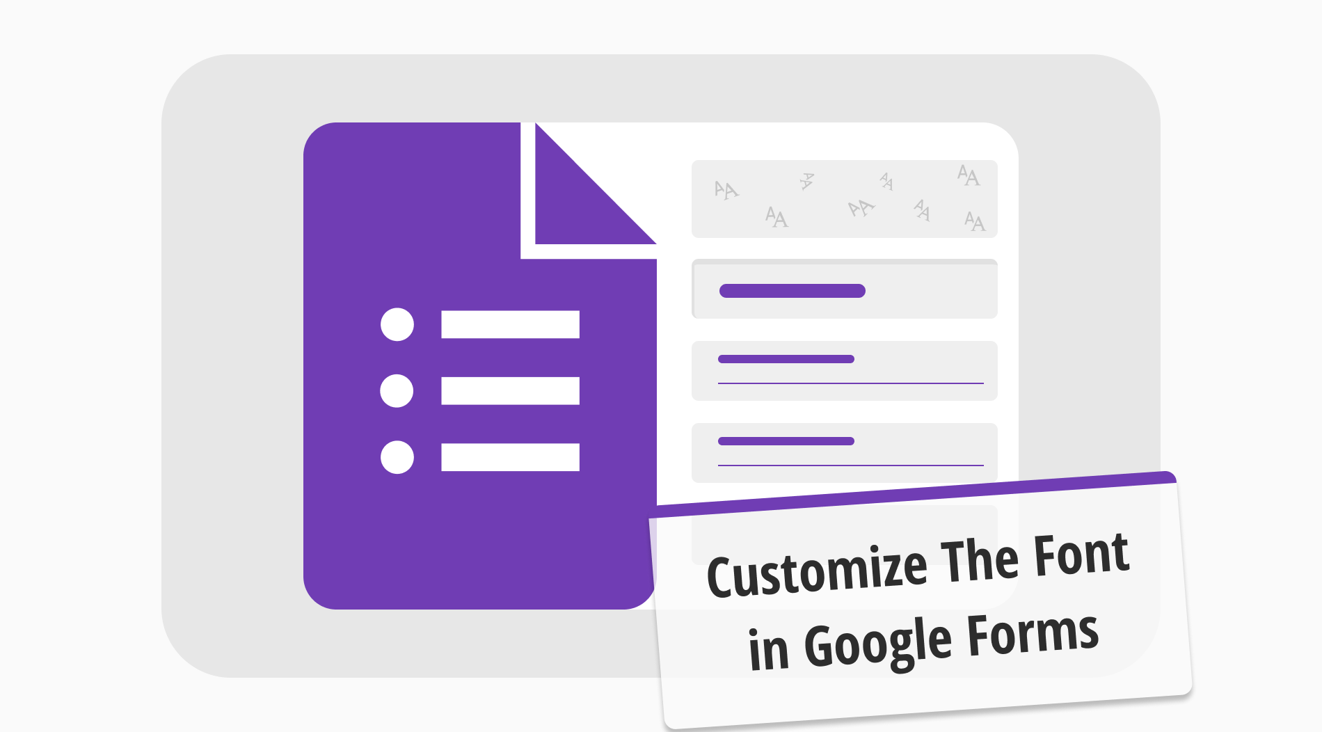 How to customize the font in Google Forms
