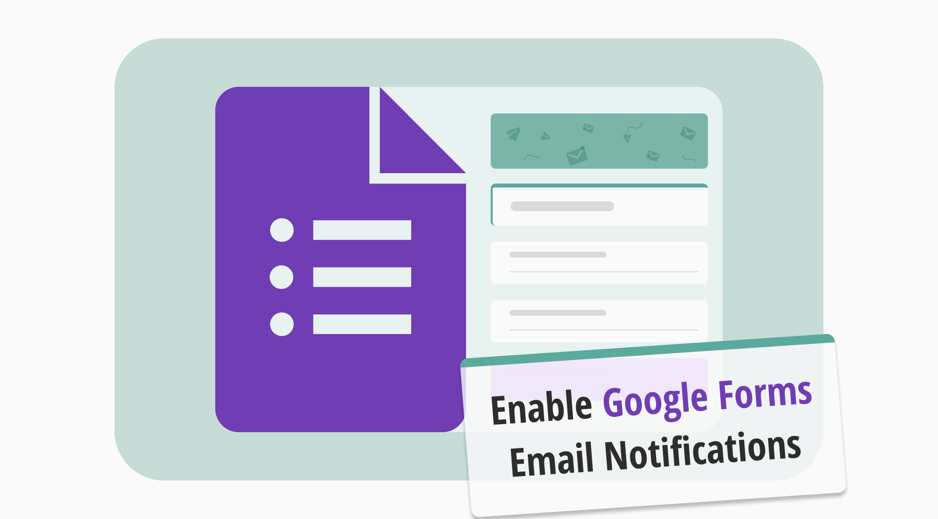 Comment activer les notifications par email de Google Forms