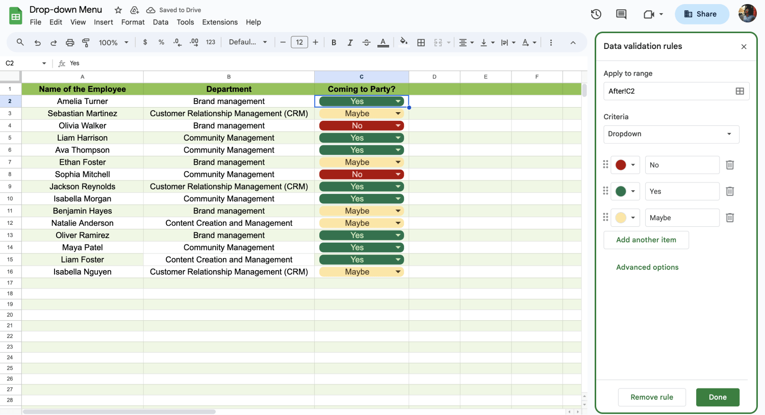 How To Make A Drop down Menu On Google Sheets Easy Steps Forms app