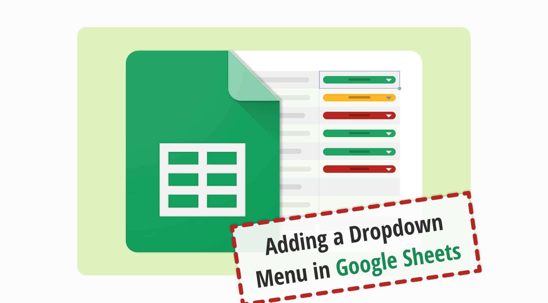 How to make a drop-down menu on Google Sheets (Easy steps)