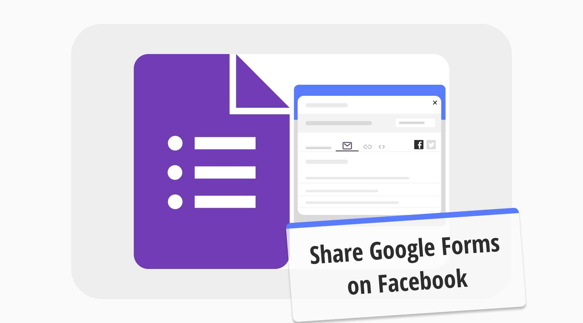 How to share a Google Form on Facebook