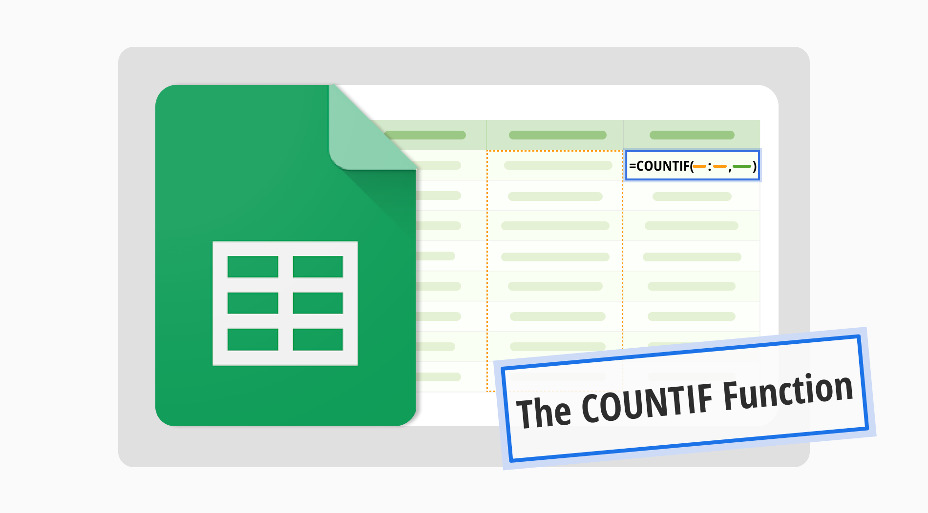 Wie man die COUNTIF-Funktion in Google Sheets verwendet