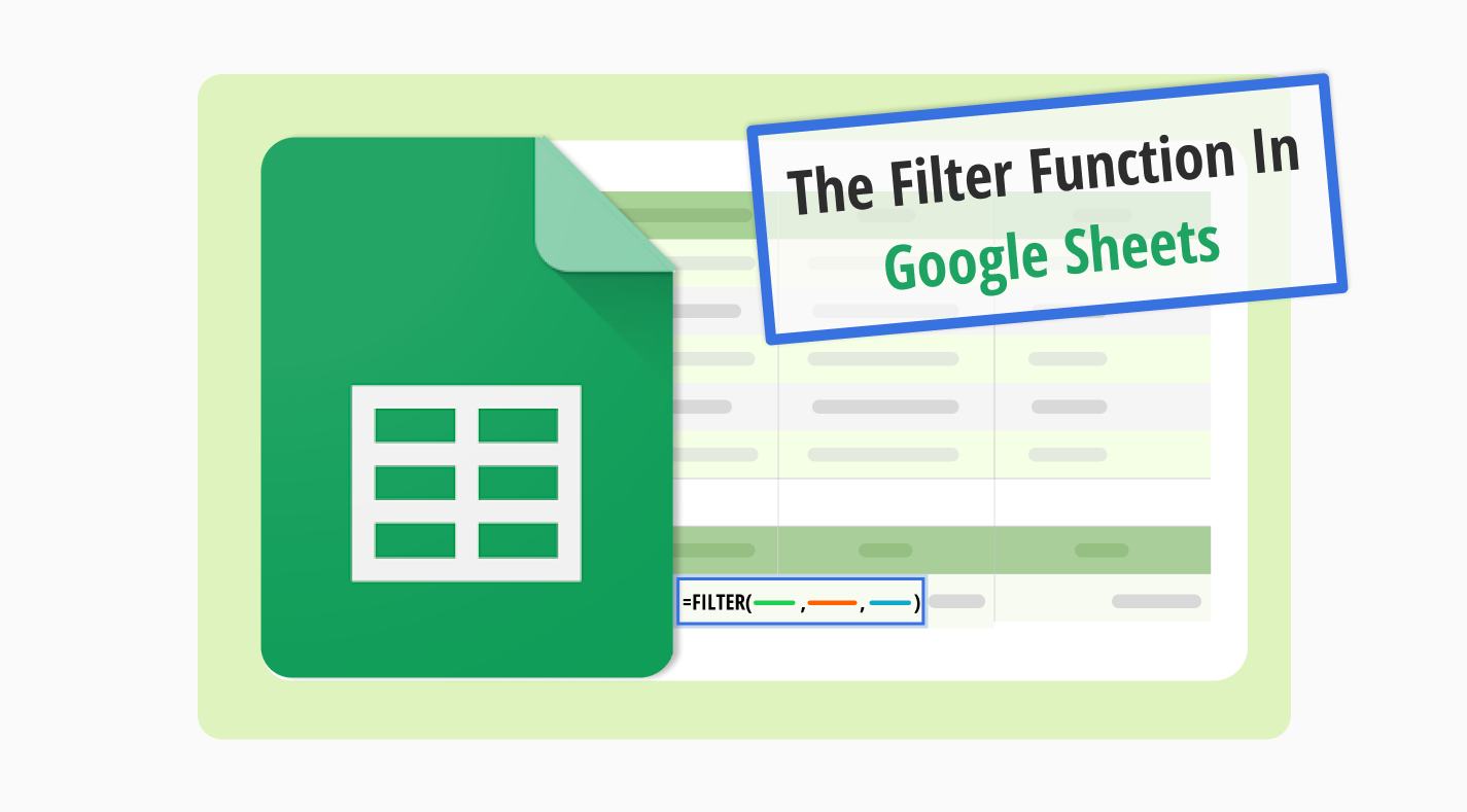 Como usar a função de filtro no Google Sheets