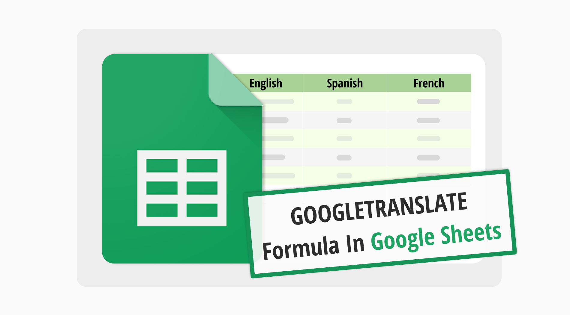 Comment utiliser la formule GOOGLETRANSLATE dans Google Sheets