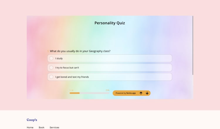 Embedding quizzes on a website (Steps & free templates)