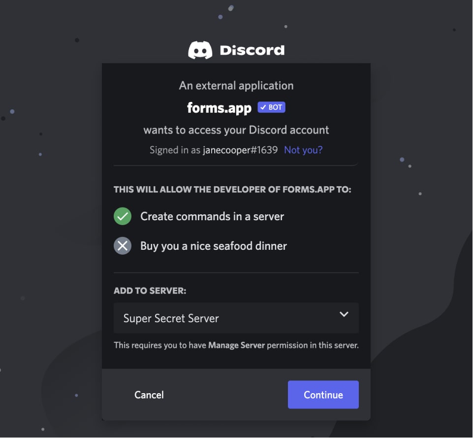 Creating a Discord Application