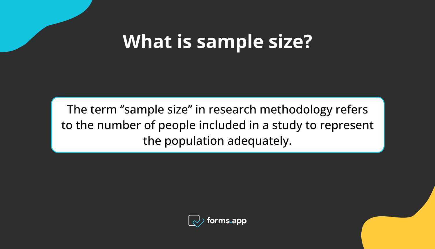 How To Find The Correct Sample Size For Your Research Survey formula 