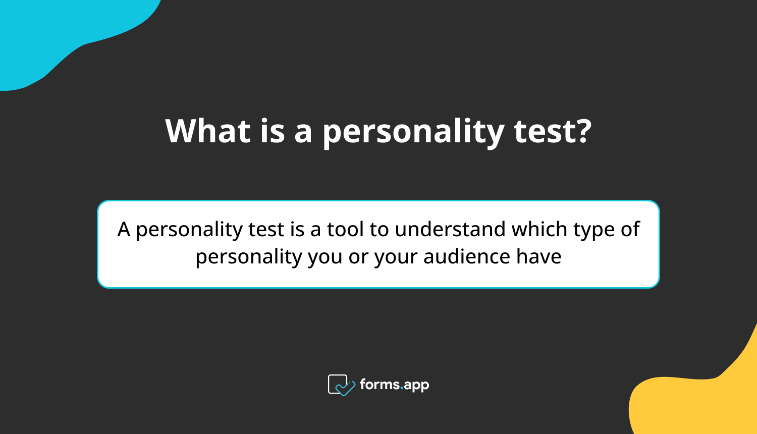 How To Make A Free Personality Test Forms app