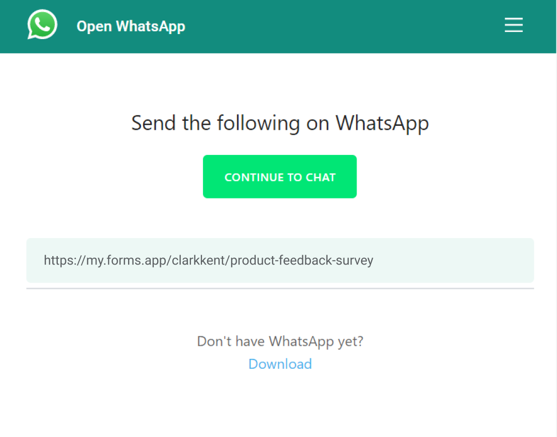 Send your forms directly via WhatsApp or emails | Help Center - forms.app