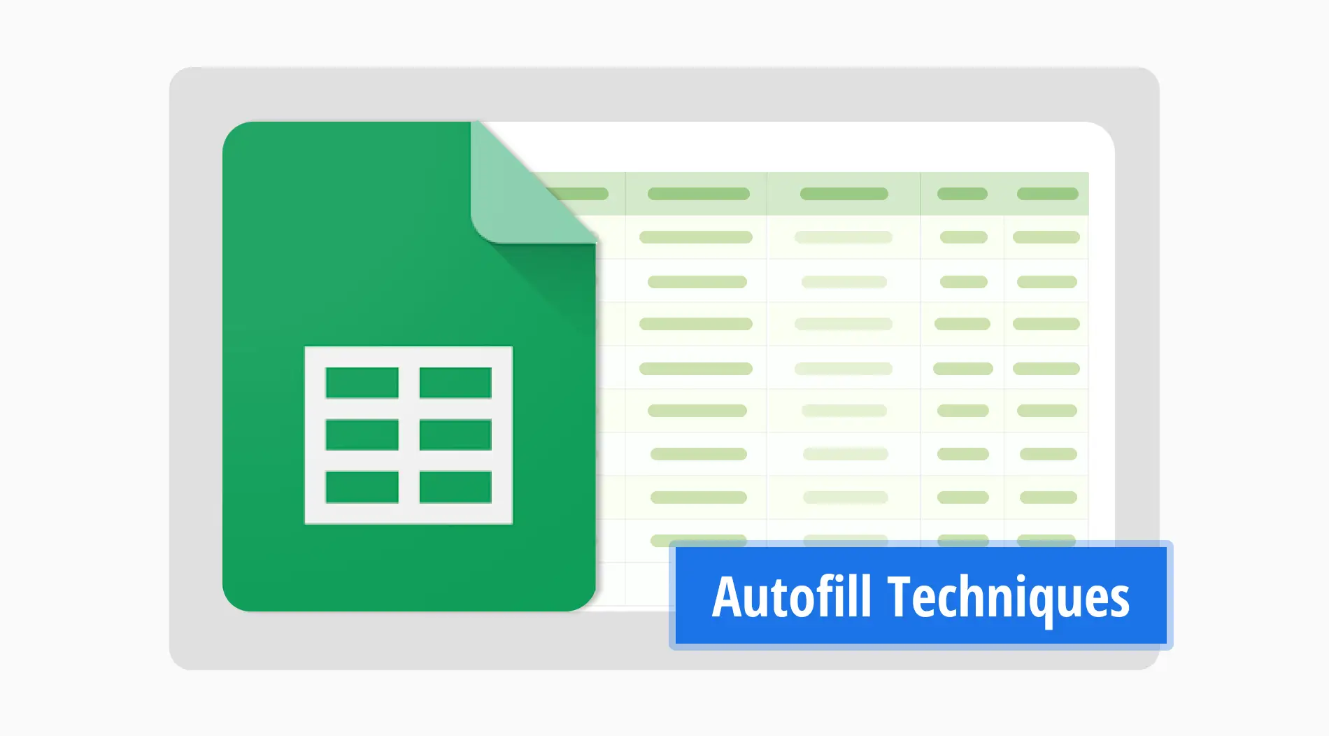 Mejores técnicas de autofill para Google Sheets