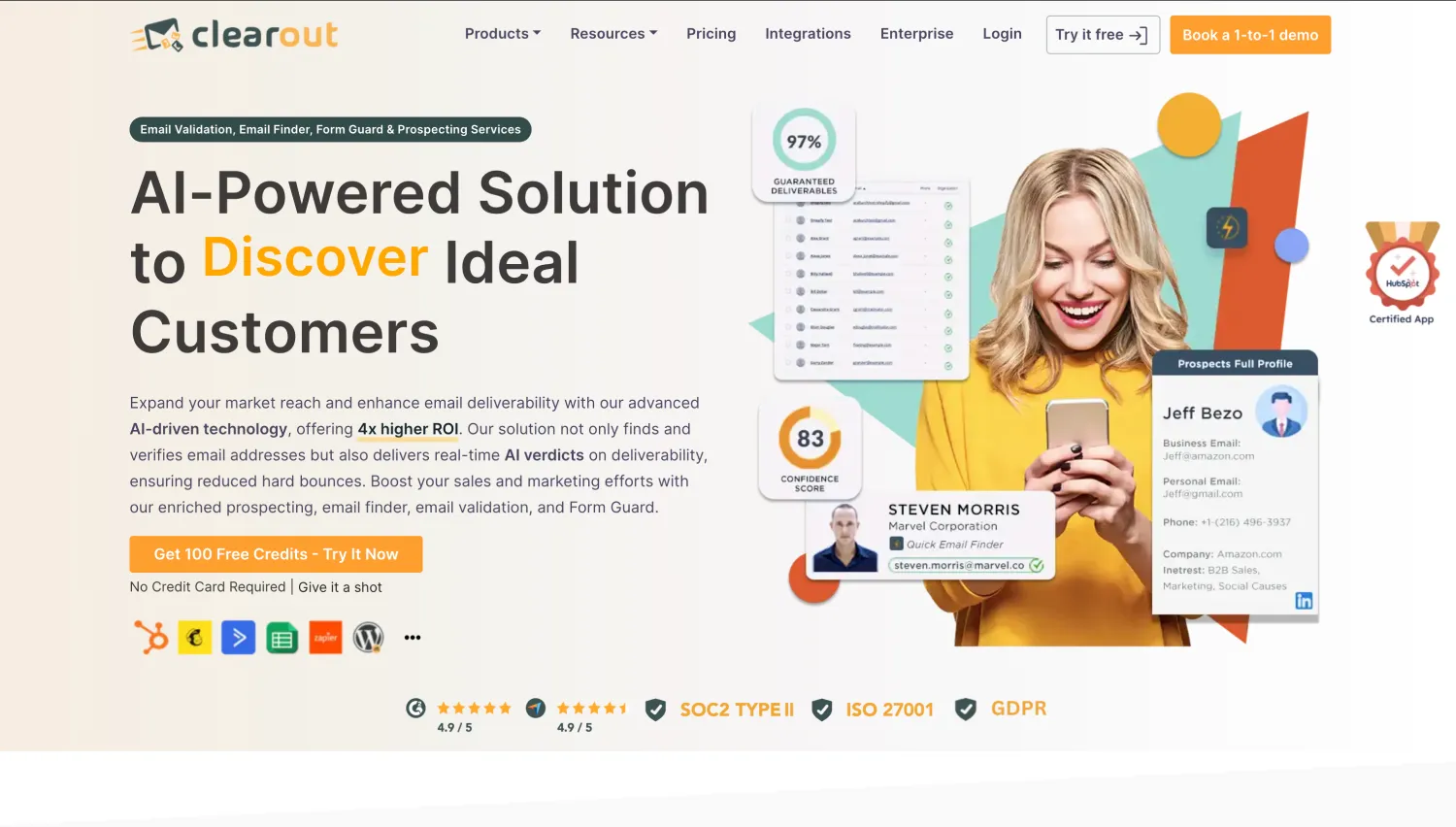 Homepage of Clearout