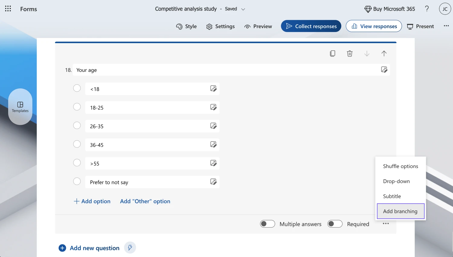 Click question details