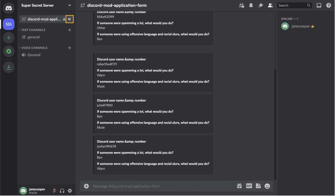 Server Integrations Page – Discord