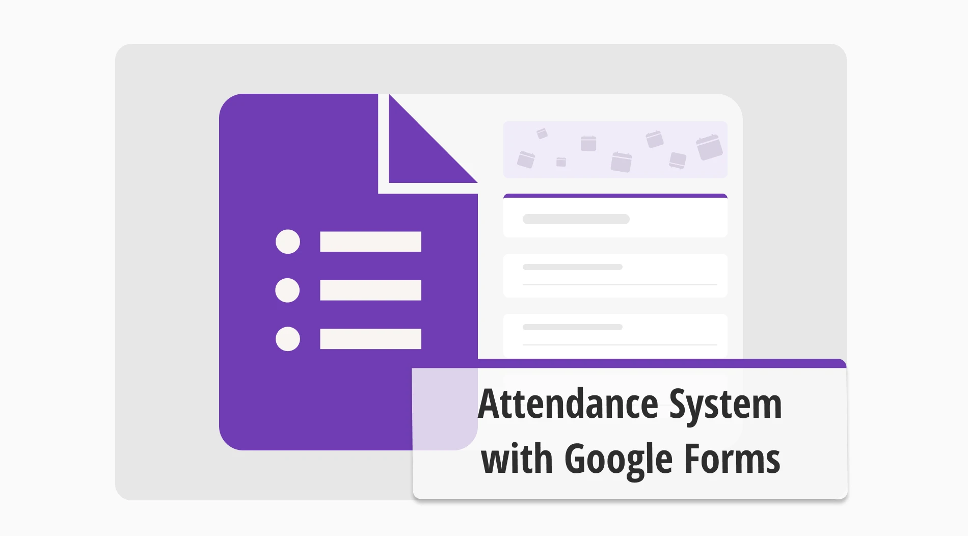 Creating an attendance system with Google Forms step-by-step