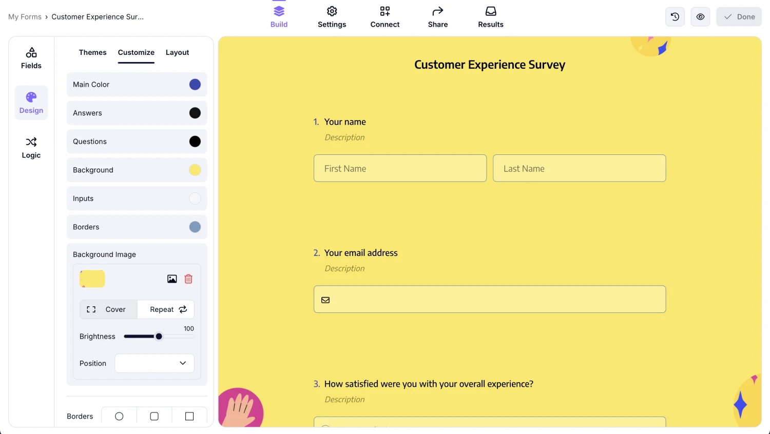Style your survey