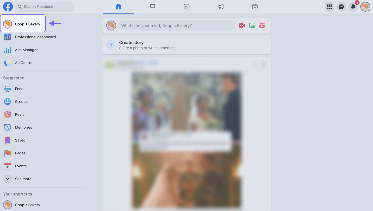 An image showing the page name appearing, which you need to click to move forward