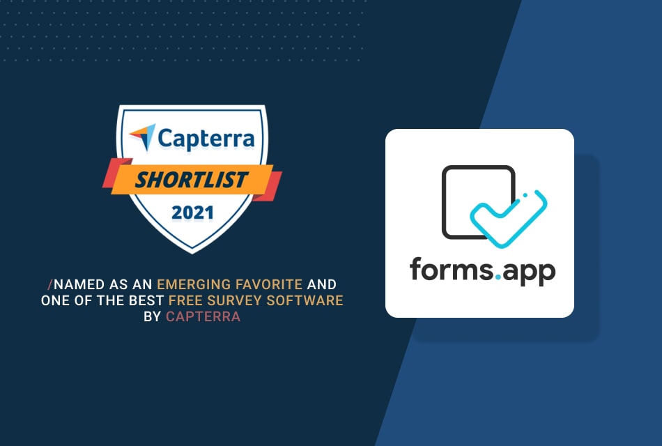 forms.app named a top survey software by Capterra