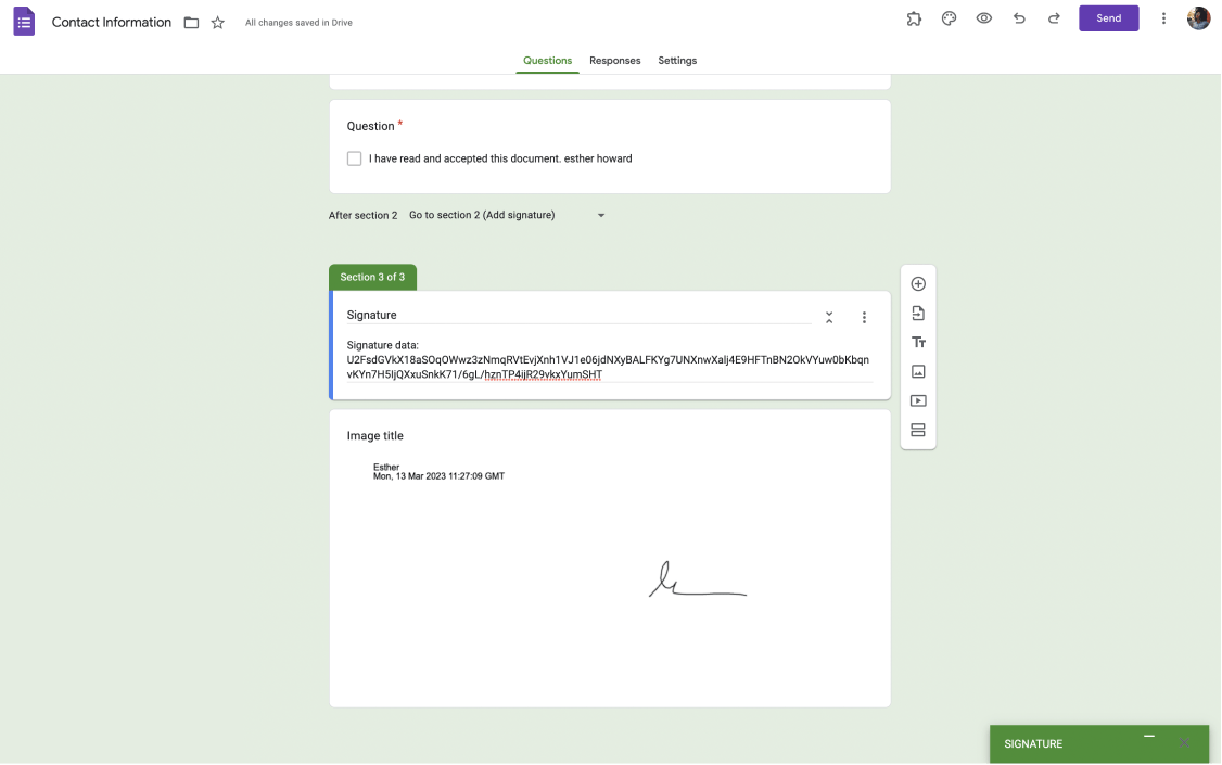 How to collect electronic signatures with Google Forms - forms.app