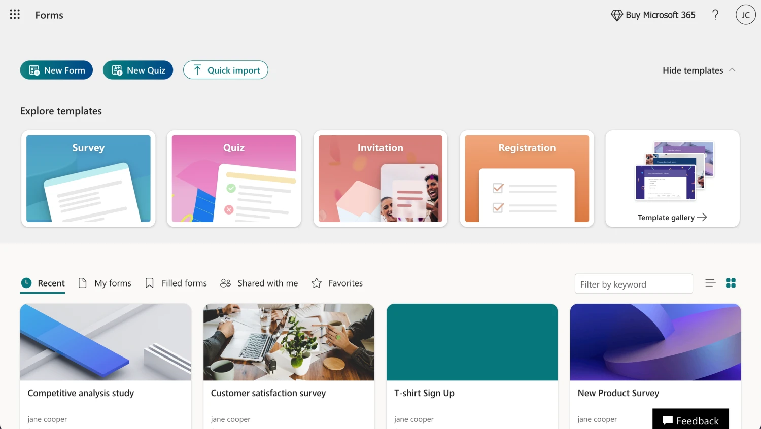 Choose a template or start from scratch