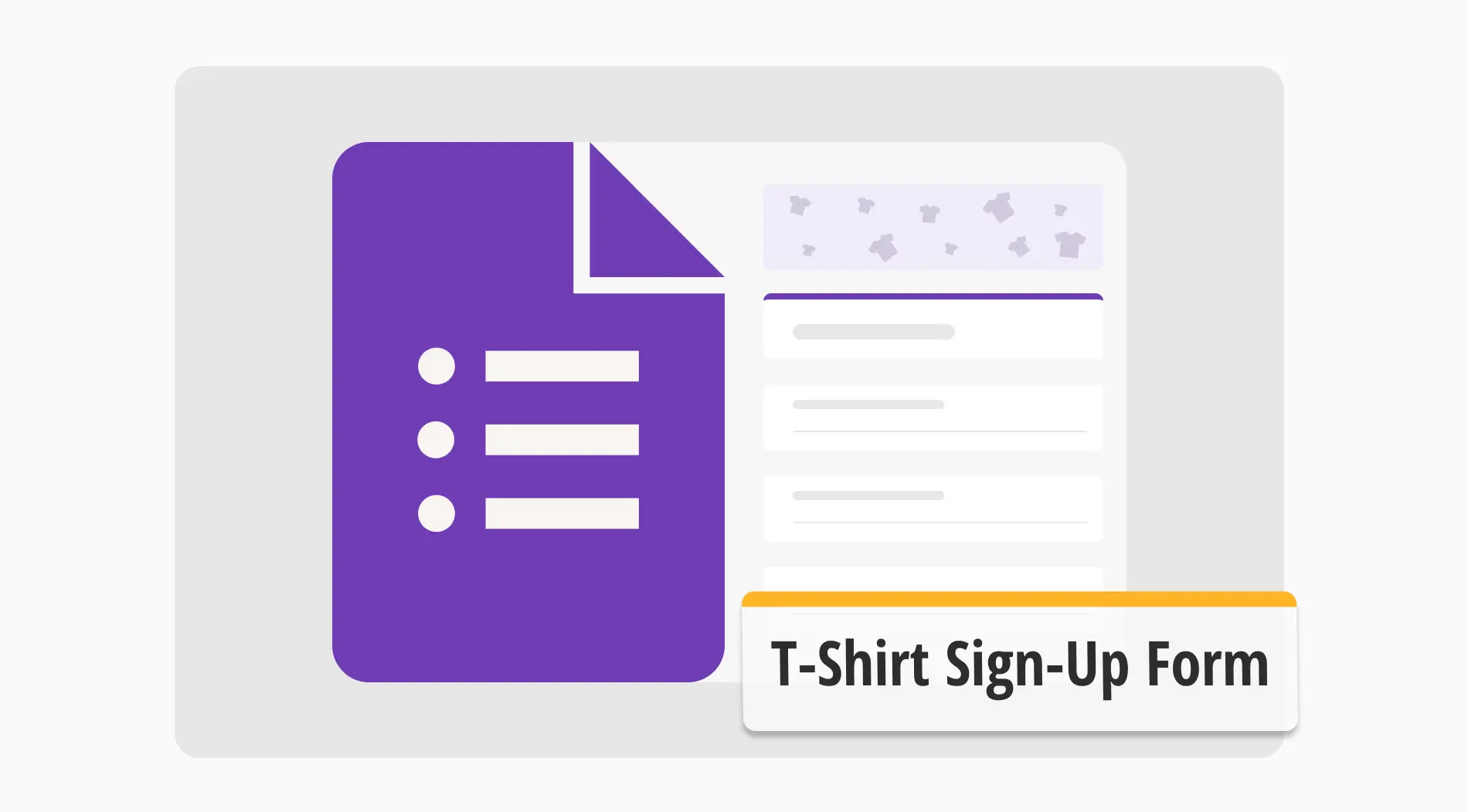 Comment créer un formulaire d'inscription pour t-shirt dans Google Forms (Étapes et plus)