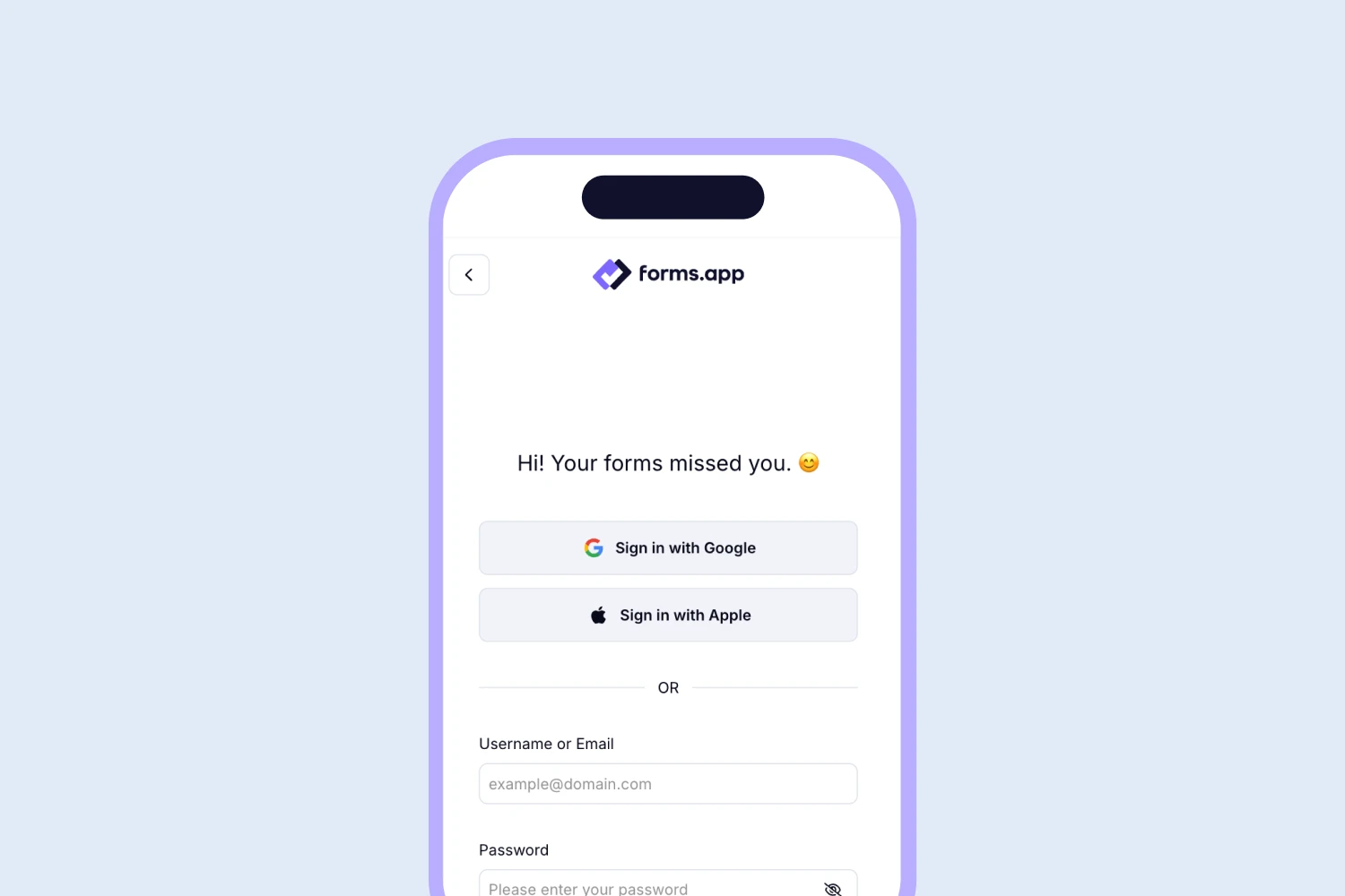 Open your forms.app account