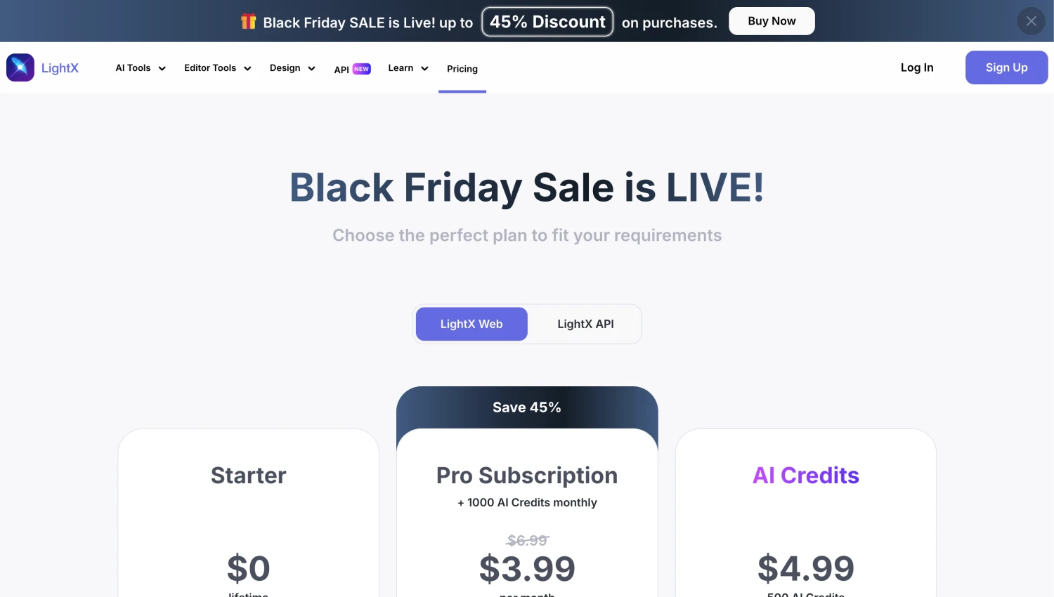 Black Friday Deal of LightX