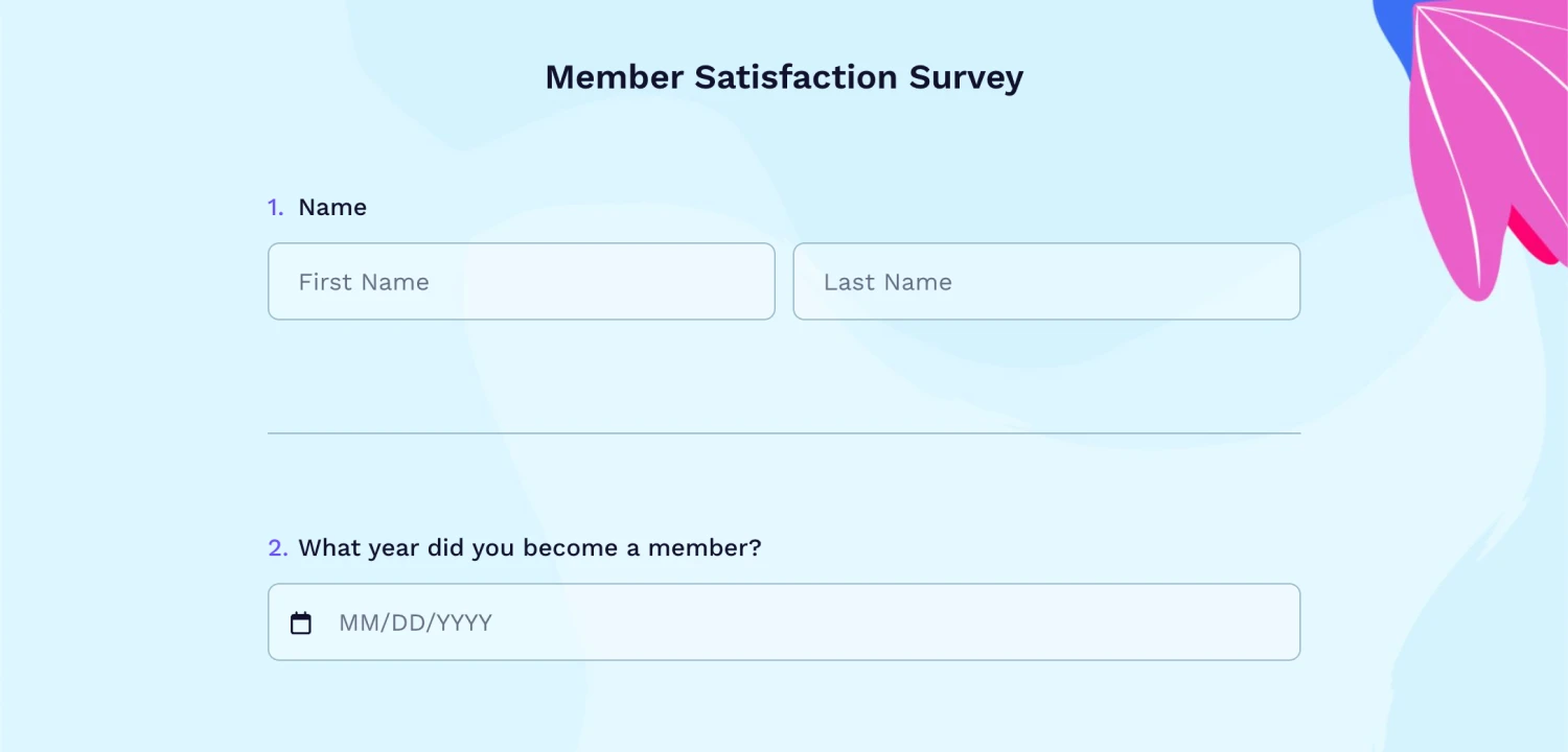 An image showing the usage of the “Separator” field inside the survey